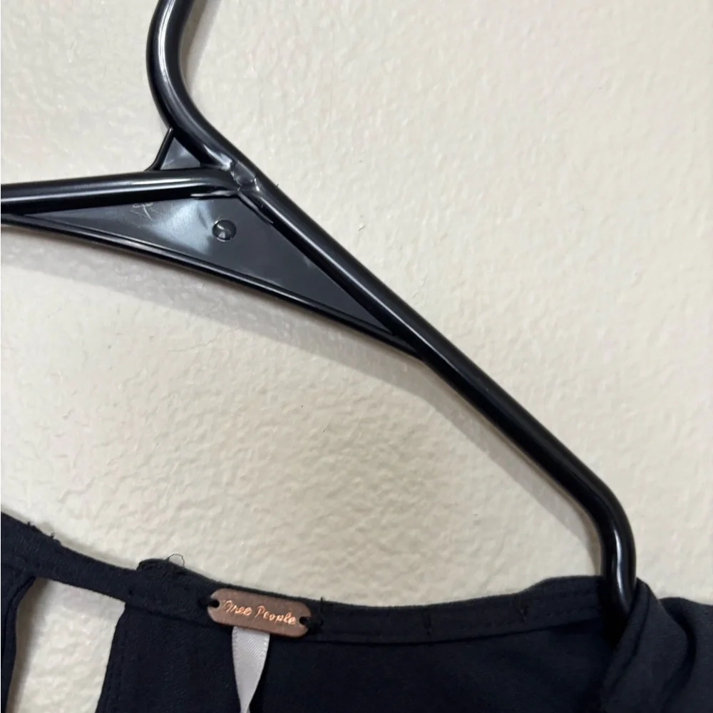 Black Sheer Sleeve Peplum Blouse - Women Tops - Picture 5 of 5